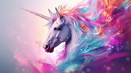 Obraz na płótnie Canvas Unicorn Concept Illustration