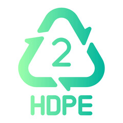 Obraz premium High Density Polyethylene gradient icon