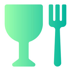 safety tasted gradient icon