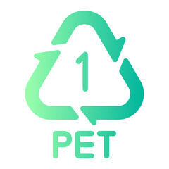 polyethylene terepthalate gradient icon