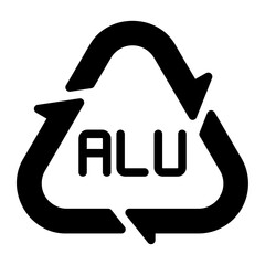 aluminium glyph icon