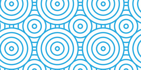 Modern geometric ocean spiral pattern and abstract circle wave lines. blue seamless tile stripe geomatics overlapping create retro square line backdrop pattern background. Overlapping Pattern.