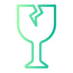fragile gradient icon