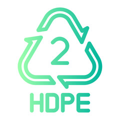 High Density Polyethylene gradient icon