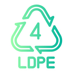 Low Density Polyethylene gradient icon