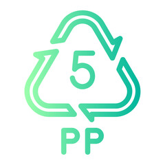 Polystyrene gradient icon