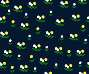 귀여운 민들레 패턴