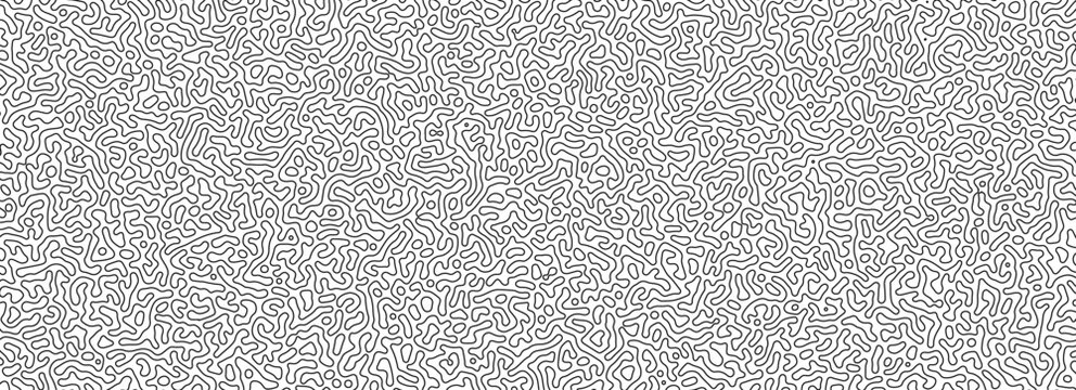 Thin lines texture. Abstract Turing ornament halftone reaction diffusion psychedelic background.