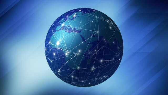 Breaking news spinning globe template for international news backdrop and current events report rotating earth, globe, and sphere layout for global communication and media network presentation