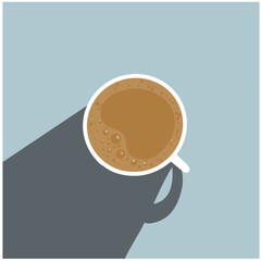 A cup of coffee vector illustration
