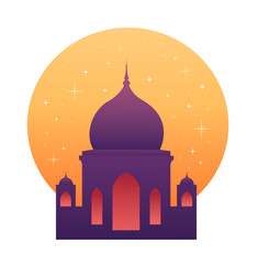 Islamic Mosque Ramadan Kareem minimal 