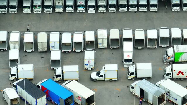 From a bird's-eye view, the distribution center appears as a symphony of order and efficiency, where goods flow seamlessly through a web of well-planned logistics.
