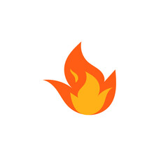 Fire icon stock vector illustration