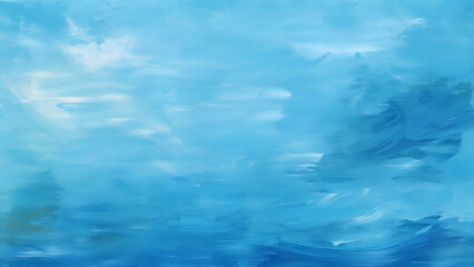 Fototapeta na wymiar Impressionistic Blue Serenity 