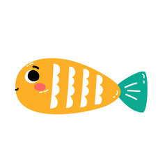 Cute Sea Creature Vector Fish