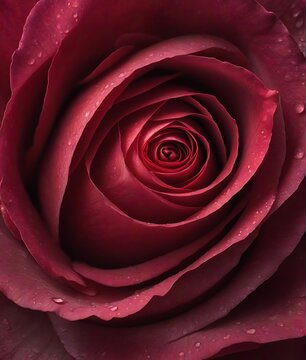 A macro photograph close up of the red rose with beautiful. 