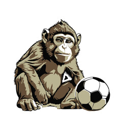 illustration of cartoon monkey