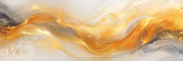 Creative art banner background shining gold color for design