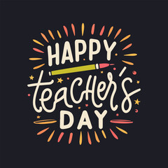 special teacher day t-shirt design