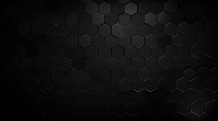 Abstract black texture background hexagon, abstract dark geometric, illustration., dark background