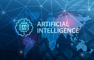 Artificial Intelligence AI Automation Business Technology Background