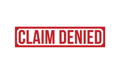 Claim Denied stamp red rubber stamp on white background. Claim Denied stamp sign. Claim Denied stamp.