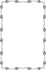 vector frames black on a white background