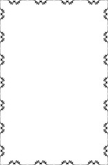 vector frames black on a white background