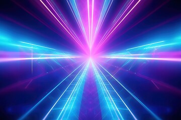 abstract futuristic background with pink blue glowing neon moving high speed wave lines and bokeh lights. Data transfer concept Fantastic wallpaper
