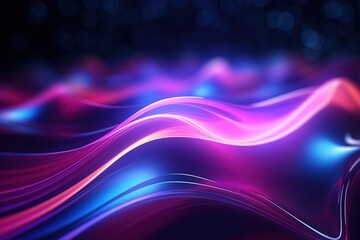 abstract futuristic background with pink blue glowing neon moving high speed wave lines and bokeh lights. Data transfer concept Fantastic wallpaper