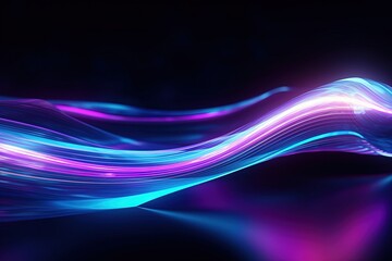 abstract futuristic background with pink blue glowing neon moving high speed wave lines and bokeh lights. Data transfer concept Fantastic wallpaper