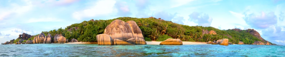 Wall murals Anse Source D'Agent, La Digue Island, Seychelles Anse Source d'Argent beach