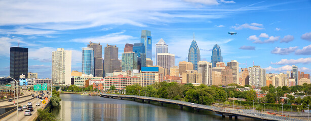 Philadelphia cityscape panorama