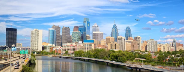 Crédence de cuisine en verre imprimé Etats Unis Philadelphia cityscape panorama