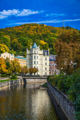 World-famous for its mineral springs, the town of Karlovy Vary (Karlsbad) was founded by Charles IV...
