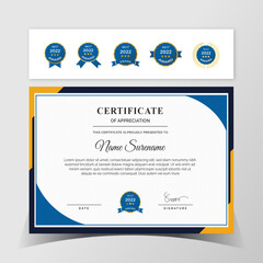 Certificate of Appreciation template, certificate of achievement, awards diploma template.