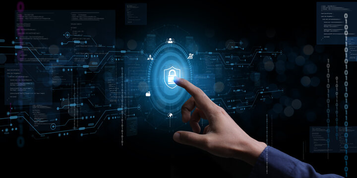 cyber security concept, Login, User, identification information security and encryption, secure Internet access, cybersecurity, secure access to user's personal information,