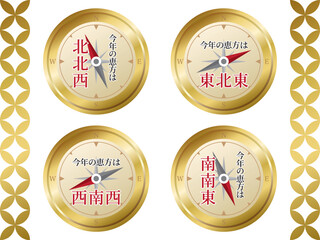 今年の恵方　全パターンセット