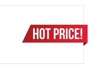 hot price banner design. hot price icon. Flat style vector illustration.