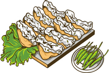 FRIED TOFU AND GREEN CHILLI 