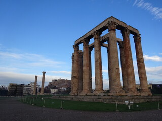 Fototapeta premium ゼウス神殿 アテネ・ギリシャ Ναός του Ολυμπίου Διός Athens, Greece