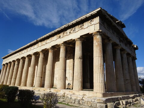 ヘファイストス神殿・古代アゴラ　アテネ・ギリシャ　&Nu;&alpha;ό&sigmaf; &tau;&omicron;&upsilon; &Eta;&phi;&alpha;ί&sigma;&tau;&omicron;&upsilon;　Temple of Hephaestus, Athens, Greece