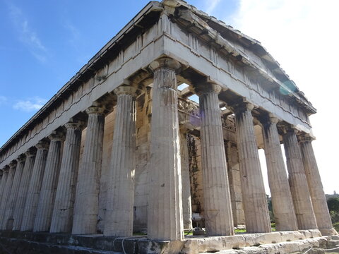 ヘファイストス神殿・古代アゴラ　アテネ・ギリシャ　&Nu;&alpha;ό&sigmaf; &tau;&omicron;&upsilon; &Eta;&phi;&alpha;ί&sigma;&tau;&omicron;&upsilon;　Temple of Hephaestus, Athens, Greece