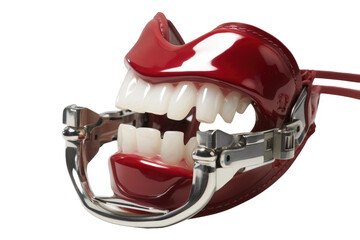 Bite-Size Bliss: The Art of Dental Procedures with a Mouth Prop Isolated on Transparent Background