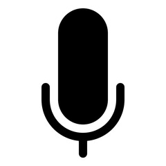 Microphone icon for audio and communication