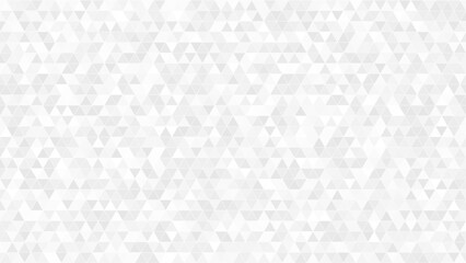 Abstract background of polygons on white background. White Light Triangular Seamless Texture. Vector