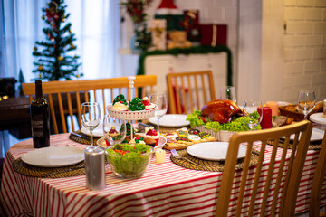 Beautiful new year and christmas decoration background.