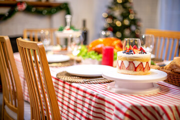 Beautiful new year and christmas decoration background.