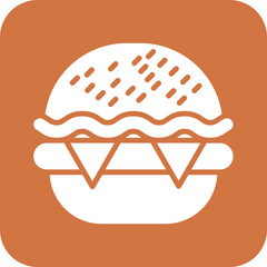 Vector Design Cheese Burger Icon Style