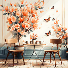 table and chairs